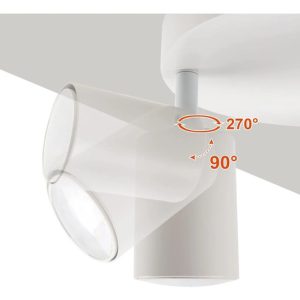 Luminaria Spot Doble 2 Luces Lamparas Gu10 Led Incluidas - Imagen 11