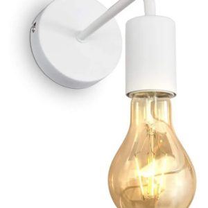 Luminaria Aplique De Pared Blanco Vintage Nordico Filamento - Imagen 1