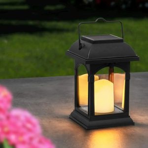 Farol Solar Led Jardín Para Exterior Simula Vela Luz Calida - Imagen 3