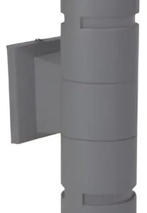 Aplique Bidireccional Metalico Gris Apto Para Exterior - Imagen 3