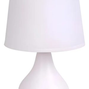 Luminaria Portatil De Mesa Chica Ceramica Pantalla Tela - Imagen 2