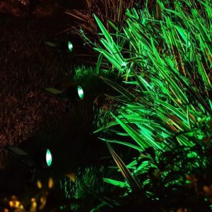 Kit X2 Pincho Farol Solar De Jardín Led Luz Verde - Imagen 3