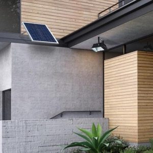 Luminaria Reflector Panel Solar Led 100w Exterior Control - Imagen 2