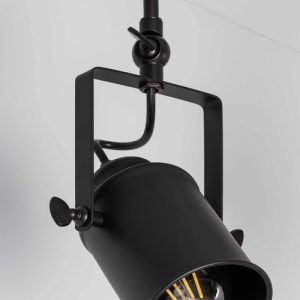Luminaria Spot Techo O Pared Doble Foco Vintage Escenario - Imagen 4