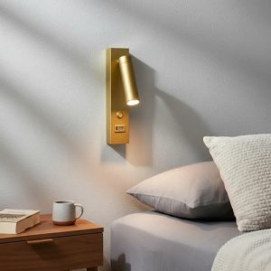 Luminaria Pared Led Con Usb Lectura Dormitorio Portatil - Imagen 1