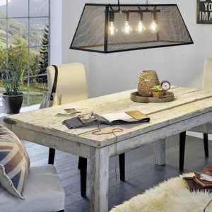 Luminaria Colgante Grande 4 Luces Metalica Rejilla Vintage - Imagen 2