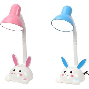 Luminaria Infantil Lámpara Portátil De Mesa Conejo Flexible - Imagen 3