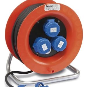 Alargue 2p+t Enrollador Ficha Industrial Famatel Ip67 30m - Imagen 1
