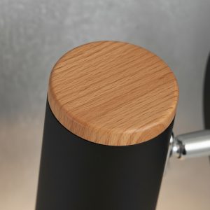 Luminaria Spot Led 5w De Pared Nordico Madera Y Metal Bera - Imagen 8