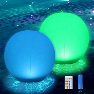 Globo Inflable Piscina Esfera Solar Rgb Carga Con Sol 35cm - Imagen 4