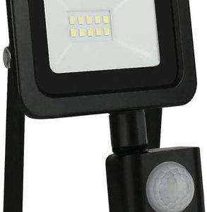 Foco Reflector Led Exterior 10w Con Sensor Ip66 Luz Fria - Imagen 1