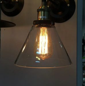 Aplique Vidrio Vintage Retro Para Filamento Edison - Imagen 2