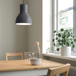 Luminaria Colgante Industrial Vintage Metal Color Gris Loft
