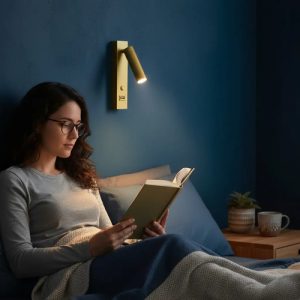 Luminaria Pared Led Con Usb Lectura Dormitorio Portatil - Imagen 7