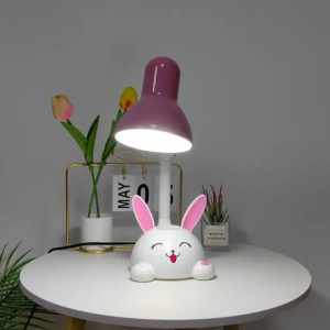 Luminaria Infantil Lámpara Portátil De Mesa Conejo Flexible - Imagen 5