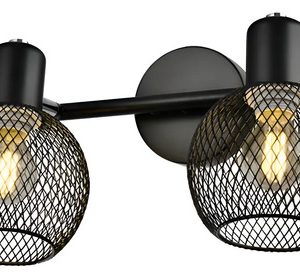 Luminaria Aplique Spot Vintage Pared O Techo Malla Jaula
