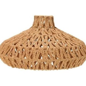 Luminaria Colgante Techo De Hilo Fibras Naturales - Imagen 1