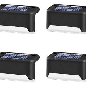 Pack De 4 Luminaria Panel Solar Led Exterior Escalera Jardin - Imagen 8