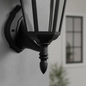 Luminaria Farol Colonial Exterior De Pared 6 Caras - Imagen 2