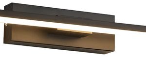 Luminaria Led Aplique Pared Negro Movible 30cm Cuadro