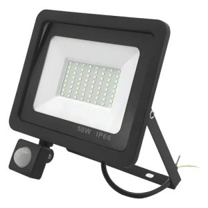 Foco Reflector Led Exterior 50w Con Sensor Ip66 Luz Fria - Imagen 1