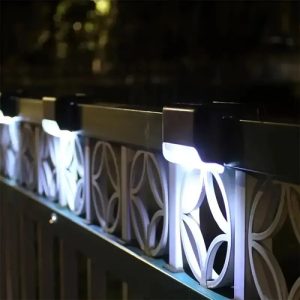 Pack De 4 Luminaria Panel Solar Led Exterior Escalera Jardin - Imagen 2