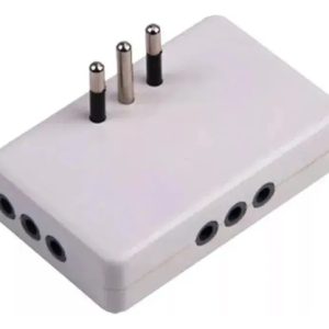 Adaptador Chato Derivado Modular Salida 3 En Linea Triple - Imagen 1