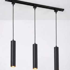 Luminaria Riel 1m 3 Colgantes Cilindro Y Lámparas Led Bello - Imagen 1