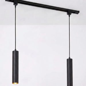Luminaria Riel 1m 2 Colgantes Cilindro Y Lámparas Led Bello - Imagen 4