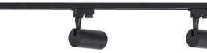 Luminaria Riel 1 Metro Con 3 Spot Led 9w C/u Luz Neutra Negro - Imagen 5