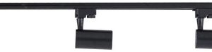 Luminaria Riel 1 Metro Con 3 Spot Led 9w C/u Luz Neutra Negro - Imagen 4
