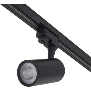 Luminaria Riel 1 Metro Con 3 Spot Led 9w C/u Luz Neutra Negro - Imagen 3