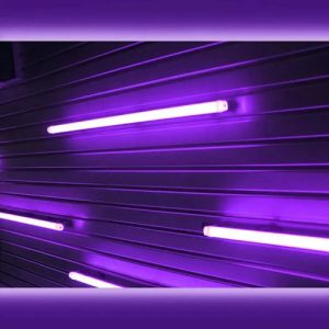 Tubo Luz Negra Led Con Artefacto 9w 60cm Neon Fiesta Fluor - Imagen 3