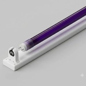 Tubo Luz Negra Led Con Artefacto 9w 60cm Neon Fiesta Fluor - Imagen 1
